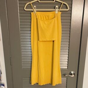 Cider Sunny Yellow Skirt Set